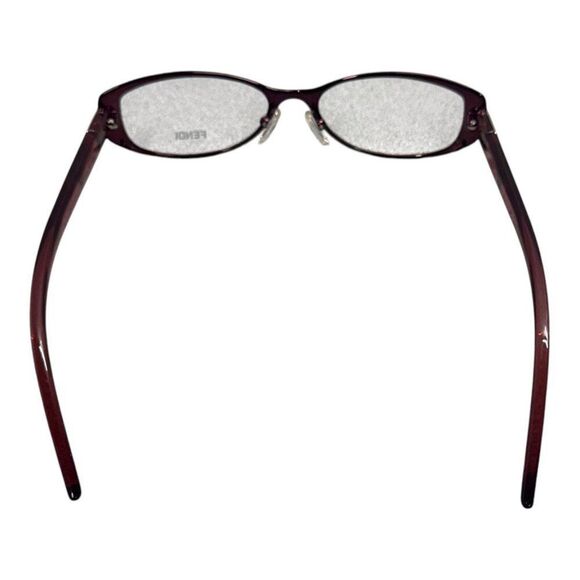 Fendi F899 Rectangular Eyeglasses With Hard Case Burgundy 140mm Size Gift Set - Picture 8 of 9